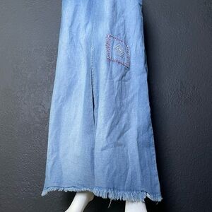 Vintage 1990’s Tommy Hilfigure Jean Denim Long Maxi Skirt